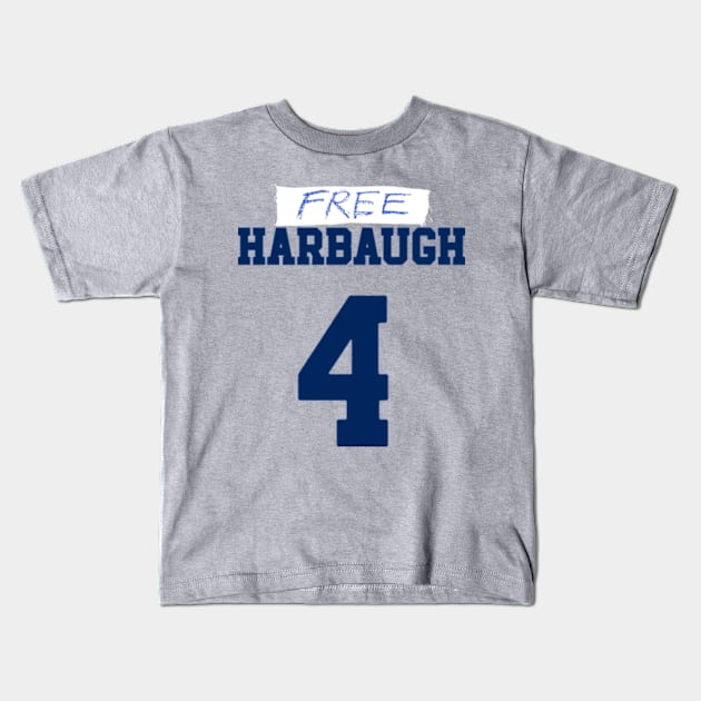 Free Harbaugh Kids T-Shirt by Y2KERA